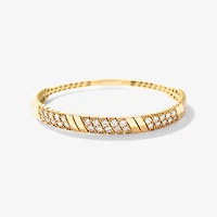 Diamond Bangle with Flexible Cuff in 10K Yellow Gold (2.00 ct tw)