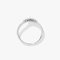Lab Grown Diamond V Shape Band 14K White Gold (0.33 ct tw)