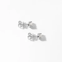 Lab Grown Diamond Stud Earrings in 14K White Gold (1.00 ct tw)