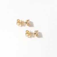 Lab Grown Diamond Stud Earrings in 14K Yellow Gold (1.00 ct tw)