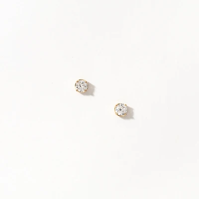 Lab Grown Diamond Stud Earrings in 14K Yellow Gold (0.30 ct tw)