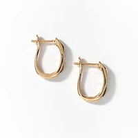 J Hook Diamond Earrings in 10K Yellow Gold (0.25 ct tw)