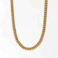 3.8mm 10K Yellow Gold Cuban Chain (22")