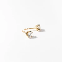 Lab Grown Diamond Stud Earrings in 14K Yellow Gold (0.50 ct tw)