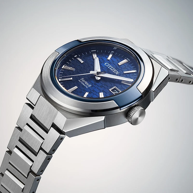 Citizen Series8 870 Blue Dial Stainless Steel Bracelet Automatic Watch