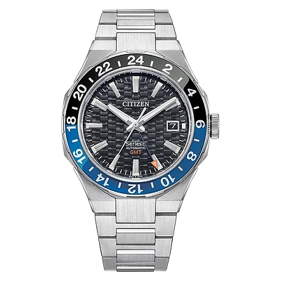 Citizen Series8 GMT Black Dial Automatic Watch | NB6031-56E