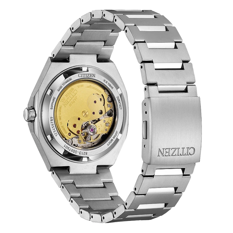 Citizen Automatic Titanium Zenshin Mechanical Men's Blue Dial Watch |