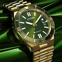 Citizen Tsuyosa Shore Green Dial Automatic Watch 40mm | NJ0232-53X