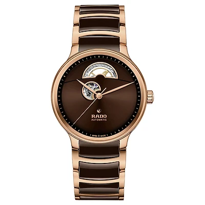 Rado Centrix Automatic Open Heart Brown Dial Watch | R30013302