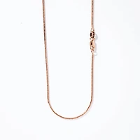 1mm Diamond Cut Franco Chain in 10K Rose Gold (16")