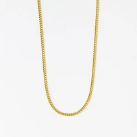 2.1mm Hollow Miami Cuban Chain in 10K Yellow Gold (18")