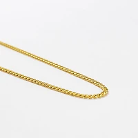 2.1mm Hollow Miami Cuban Chain in 10K Yellow Gold (20")