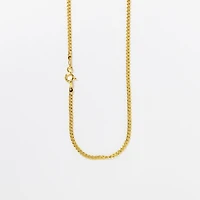 2.1mm Hollow Miami Cuban Chain in 10K Yellow Gold (20")
