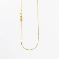 1.00mm Luro Link Chain in 10K Yellow and White Gold