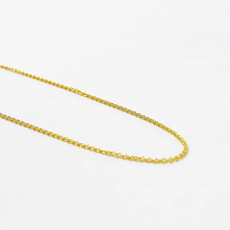 10K Yellow Gold 1mm Rolo Chain (16")