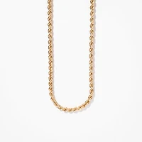 3mm Rope Chain in 10K Yellow Gold (28")
