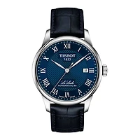 Tissot Le Locle 39mm Blue Dial Blue Strap Watch | T0064071604300