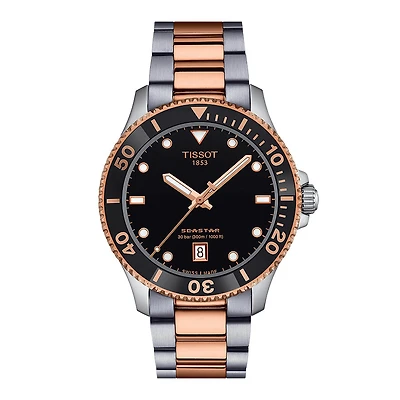 Tissot Seastar 1000 Quartz 40mm Black Dial Watch | T1204102205101