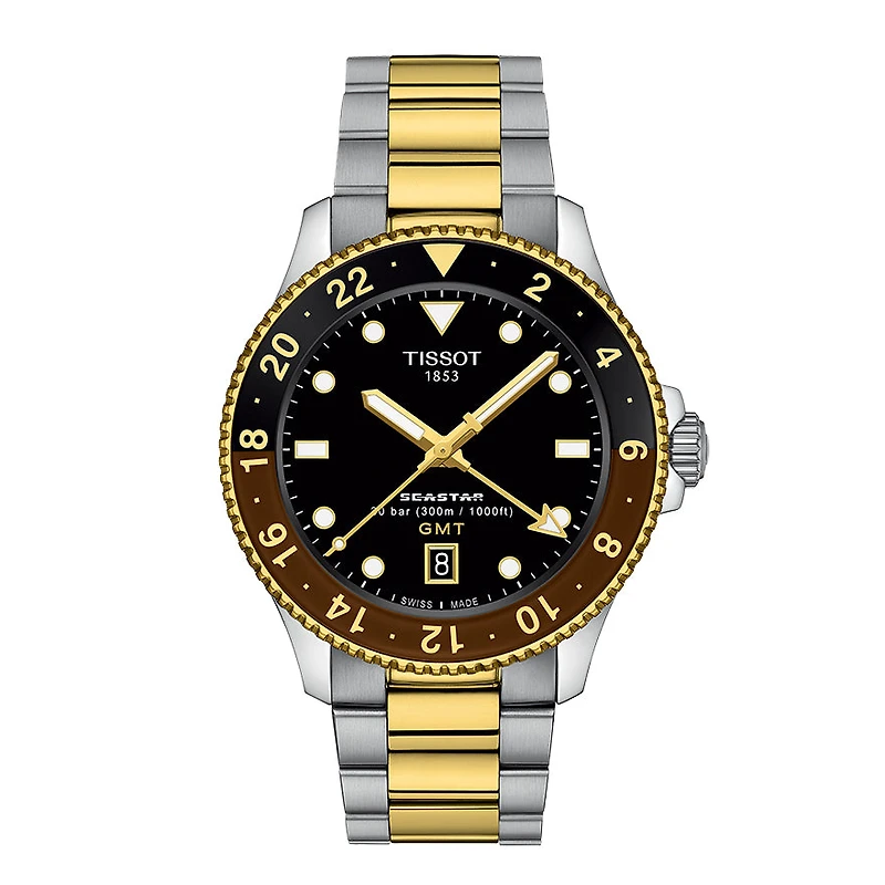 Tissot Seastar 1000 Quartz GMT 40mm Watch | T1208522205100