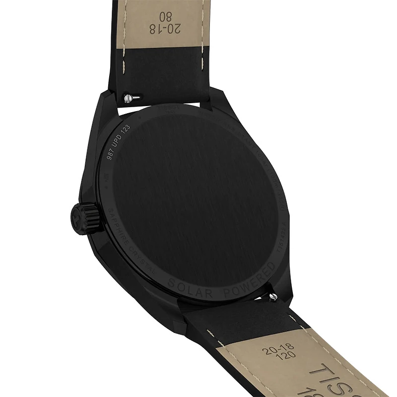 Tissot PRC 100 Solar 39mm Black Dial Watch | T1514223605100