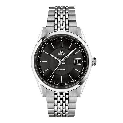 Tissot Visodate Black Dial 39mm Watch | T1574071105100