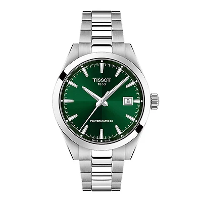 Tissot Gentleman Green Dial Watch 38mm | T1658071109100