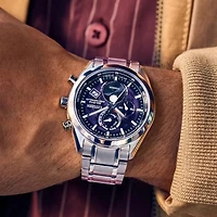 Citizen Eco-Drive Tsuki-Yomi A-T Purple Dial Super Titanium Bracelet W