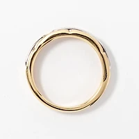 Men's Diamond Wedding Band 10K Yellow and White Gold (0.20 ct tw)