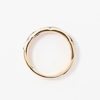 Men's Diamond Wedding Band 10K Yellow and White Gold (0.20 ct tw)