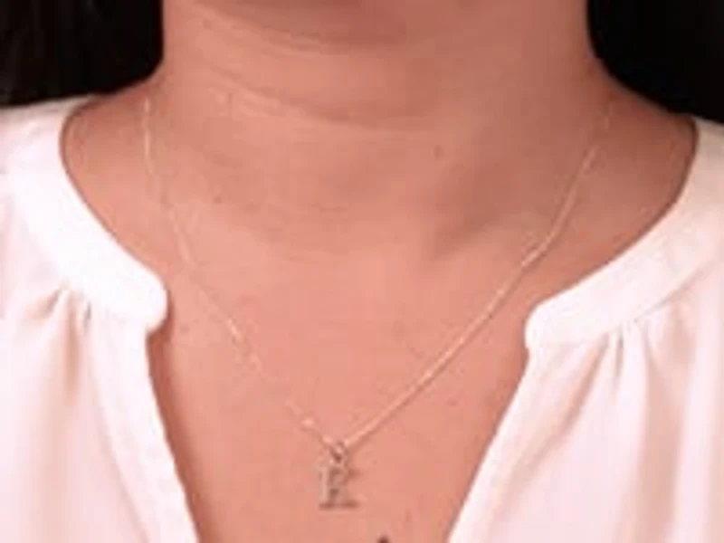 "K" Initial Pendant in 10K Yellow Gold