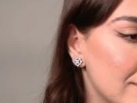 Multi-Look Diamond Cluster Earrings in 10K White Gold (0.75 ct tw)