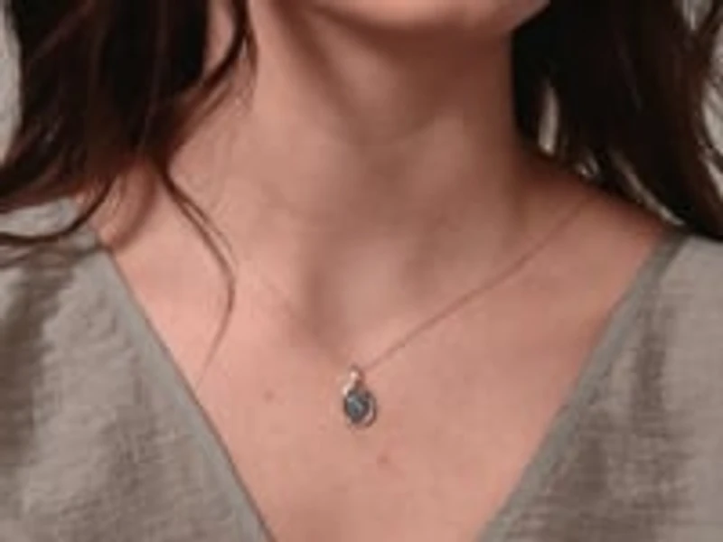 Triplet Opal Necklace in 10K Yellow Gold