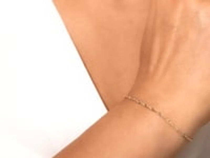 1.7mm 10K Yellow Gold Singapore Bracelet