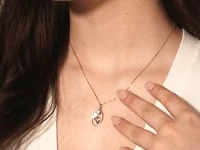 Oval Butterfly Pendant in 10K Yellow Gold