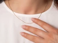 10K Italian Yellow Gold 0.9mm Square Franco Chain (18")