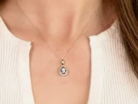 Pear Shape Diamond Pendant Necklace in 10K Yellow Gold (0.20ct tw)