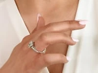 Emerald Diamond Engagement Ring 14K White Gold (1.50 ct tw)