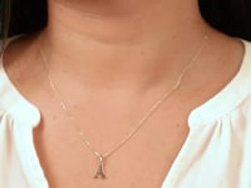 "A" Initial Pendant in 10K Yellow Gold