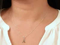 "A" Initial Pendant in 10K Yellow Gold