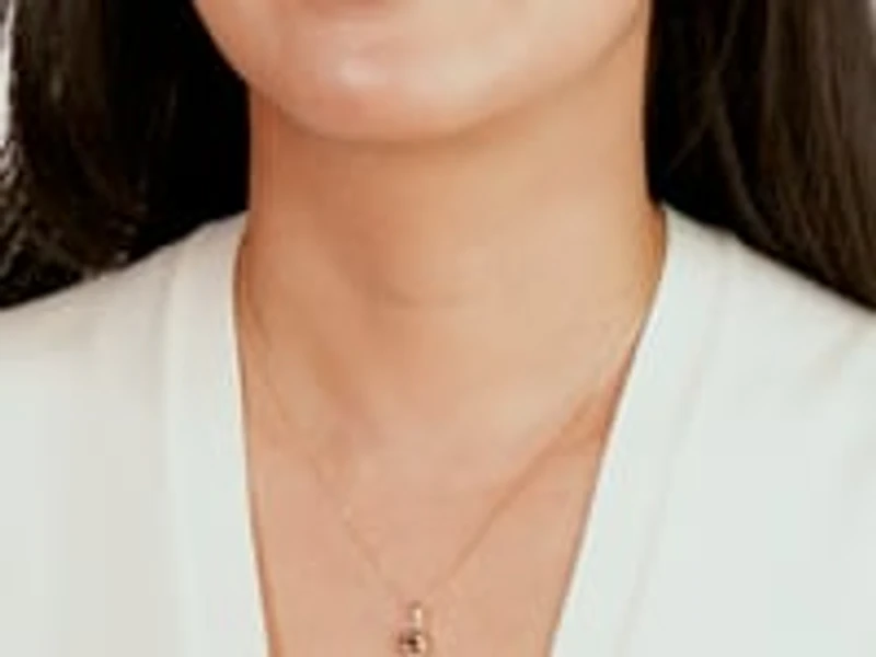 Love Knot Stud Pendant in 10K Yellow Gold