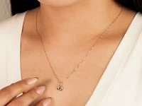 Tri-Coloured Love Knot Stud Pendant in 10K Gold