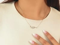 Leaf Vine Necklace in 10K Yellow Gold