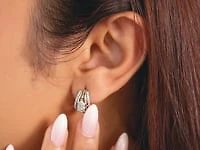 J Hook Diamond Earrings in 10K Yellow and White Gold (0.50 ct tw)