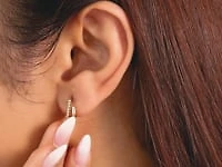 Beaded Hoop Earrings in 10K Yellow Gold