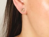 Twist Wreath Stud Earrings in 10K Yellow Gold