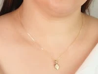 14K Yellow Gold Saint Christopher Medal Charm