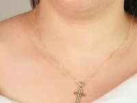 Cross Pendant in 14K Yellow Gold