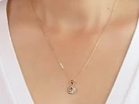 Hibiscus Pendant in 10K Yellow Gold