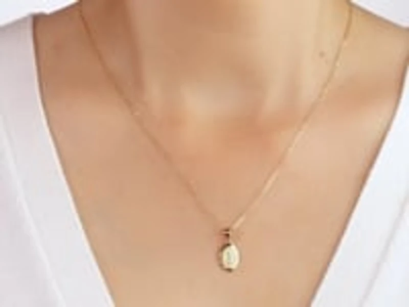 14K Yellow Gold Saint Christopher Medal Charm