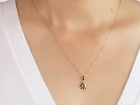 Sun Pendant in 14K Yellow Gold
